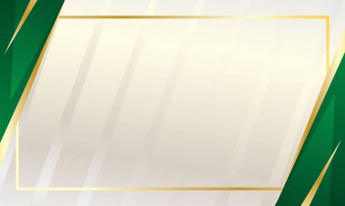 İş veya sertifika arkaplanı için yeşil altın geometrik