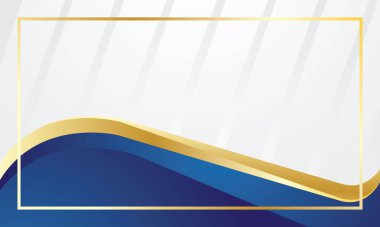 İşletme veya sertifika için mavi altın gradyanı