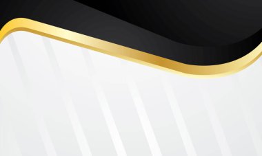 İş veya sertifika için siyah altın gradyanı soyut