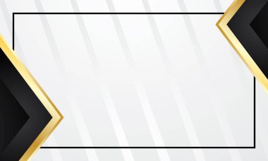 İş veya sertifika arkaplanı için siyah altın soyut geometrik