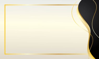 Siyah altın dalga arkaplan, lüks sertifika