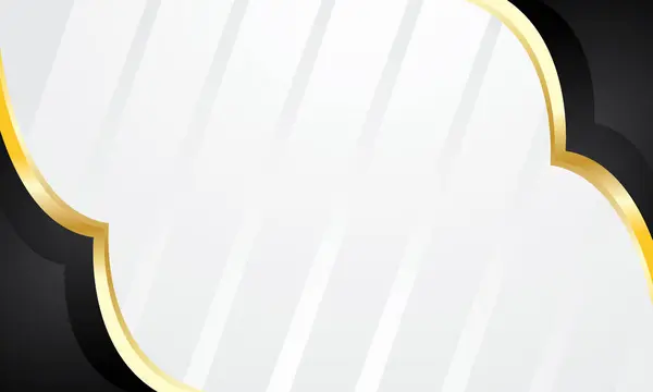 Siyah ve altın süslemeli İslami tebrik kartı