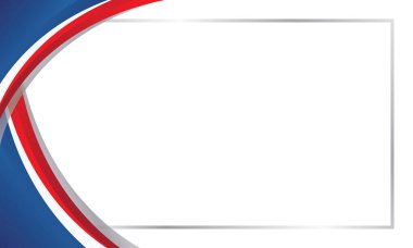 İş veya sertifika için modern mavi kırmızı eğri köşesi sınırı