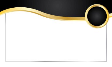 Ödül Sertifikası Çerçevesi için Modern Siyah Altın Sınır