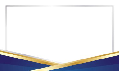 Sertifika için modern mavi beyaz soyut arkaplan