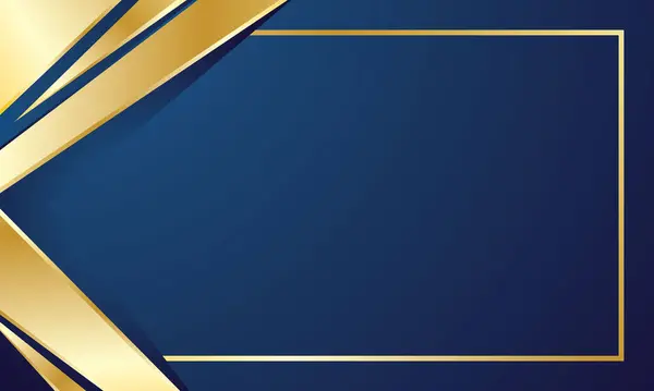 Zarif mavi altın geometrik sertifika arkaplanı