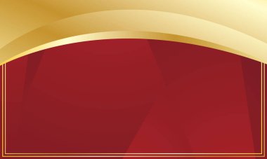 Sertifika olarak lüks altın kemerleri olan zarif kırmızı soyut arkaplan