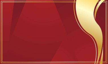 Sertifika için zarif kırmızı altın soyut arkaplan
