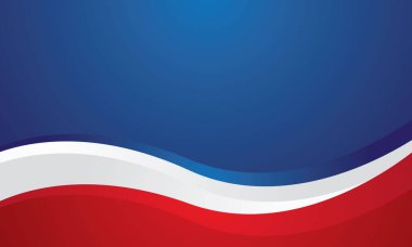 Sertifika için mavi arkaplanda kırmızı beyaz dalga