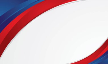 Mavi ve kırmızı afiş arkaplan şablonu