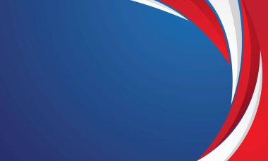 Modern kırmızı ve beyaz soyut mavi arkaplan