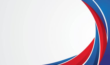 Modern kırmızı ve mavi soyut beyaz arkaplan