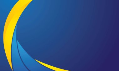 Mavi arkaplanda soyut sarı dalgalar