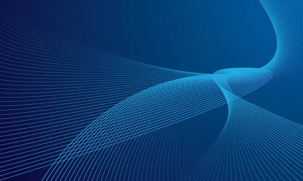 Teknoloji hattı dalga gradyanı mavi arkaplan