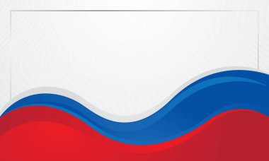 Modern beyaz mavi kırmızı soyut dalga arkaplanı