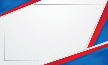 Sertifika için modern mavi ve kırmızı renklere sahip beyaz arkaplan