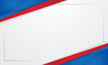 Modern mavi ve kırmızı renklere sahip beyaz arkaplan