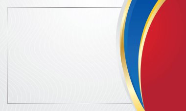 Modern mavi altın eğrili sertifika arkaplanı