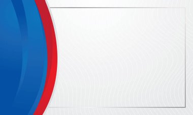 Sertifika için mavi kırmızı eğri köşesi kenarı