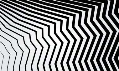 Siyah ve beyaz zig zag çizgi deseni soyut arkaplan