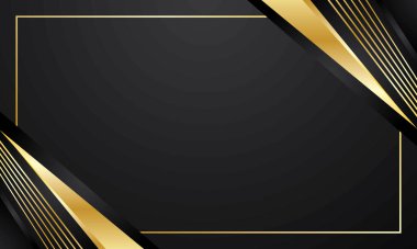 Siyah altın soyut geometrik arkaplan