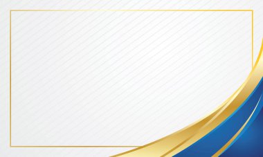 Lüks arka planda mavi ve altın eğri