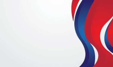 Beyaz arkaplanda soyut mavi eğimli dalga