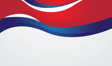 Beyaz zemin üzerinde modern mavi eğimli dalgalanma