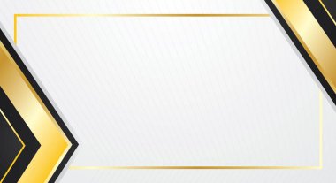 Sertifika tasarımı için beyaz arkaplanda lüks siyah altın soyut