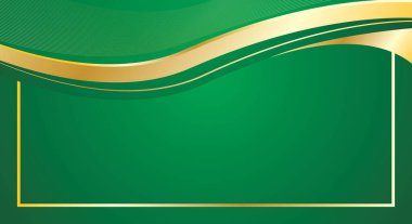 Yeşil ve altın renkli sertifika tasarımı