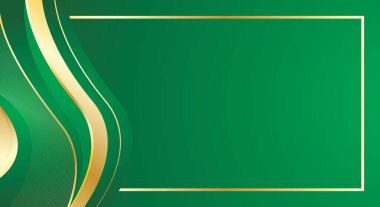 Yeşil altın prim tasarımlı sertifika arkaplanı