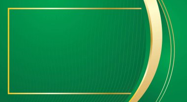 Sertifika için modern yeşil altın soyut eğri arkaplan