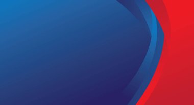 Mavi arkaplanda modern kırmızı kenar çerçevesi