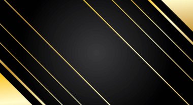 Lüks altın çerçeveli zarif bir siyah arkaplan.