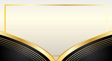 Eğri siyah ve altın kenarlı lüks sertifika arkaplanı