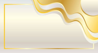 Sertifika için altın dinamik dalgalara sahip lüks arkaplan