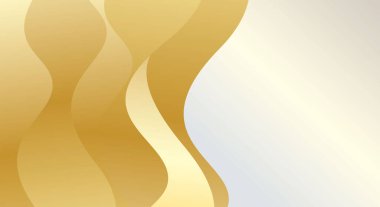 Soyut parlak altın dalga lüks sarı arka plan