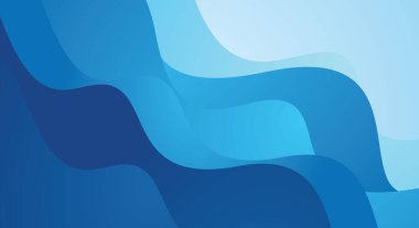 Mavi gradyan dinamik dalga soyut tasarım arka planı