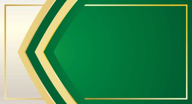 Sertifika için yeşil altın soyut geometrik modern arkaplan