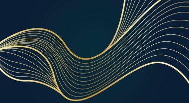 Lüks altın çizgili sanat geçmişi