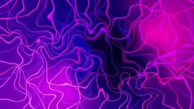 Kusursuz Japon Kintsugi Dalga Mor Gradyan Model Canlandırması