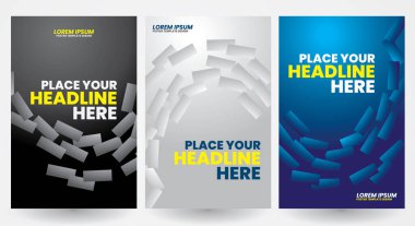 Geometric shape background design and frame for Flyer, Brochure, Leaflet, Poster and Business Card