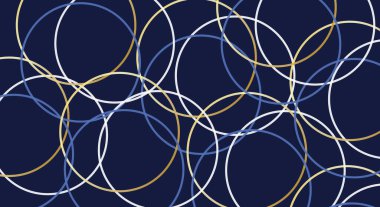 Zarif soyut çember çizgisi desenli koyu mavi arkaplan