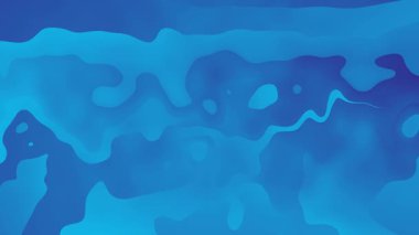 Mavi arkaplanda soyut sıvı dalga desenli animasyon