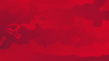 Kırmızı arkaplanda soyut sıvı dalga desenli animasyon