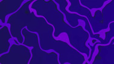 Mor Sıvı Dalga Hareketi Soyut Çizgi Arkaplan Canlandırması