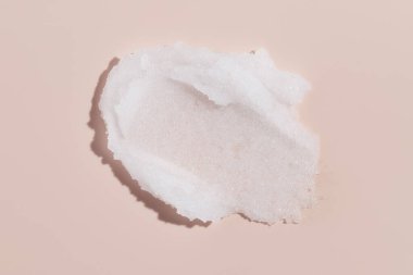 Beyaz şeker lekesi lekesi örneği. Doğal kozmetik cilt soyma ürünü örneği