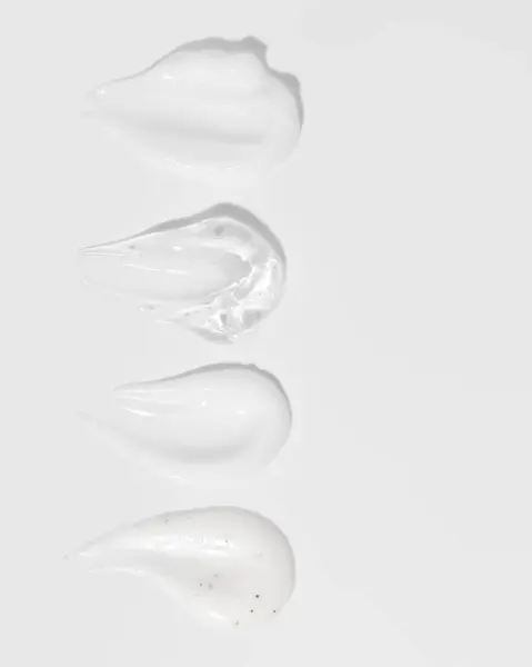 Δείγμα Προϊόντα Ομορφιάς Για Περιποίηση Προσώπου Δέρμα Λευκό Φόντο Σαπούνι Φωτογραφία Αρχείου