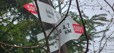 Sokakta yol işaretleri