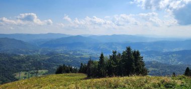 Yüksek Tatra dağlarından, Slovakya 'dan panoramik manzara